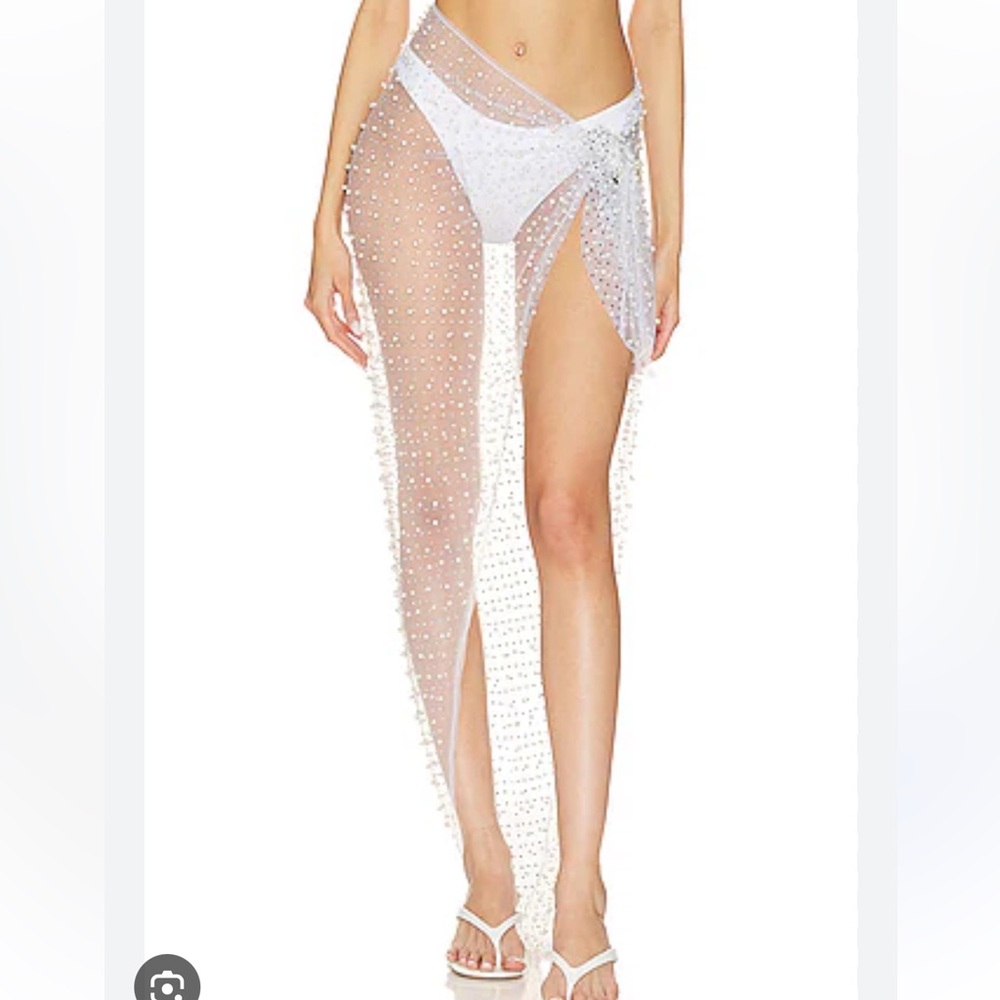Beach Bunny- Sin City Sarong White *SOLD OUT*